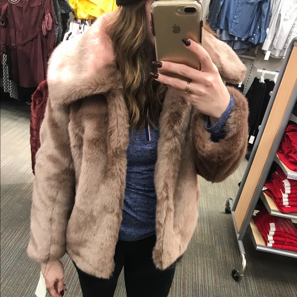 Mauve fur jacket. Size Xs. NWT - Picture 2 of 2